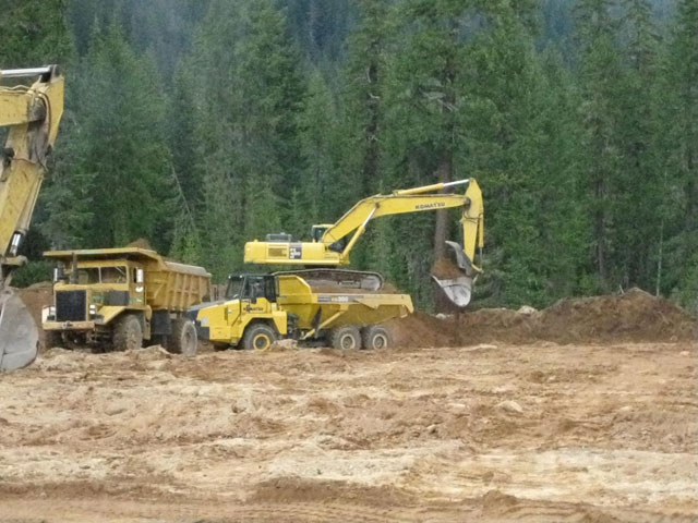 Lemolo One Forebay Construction